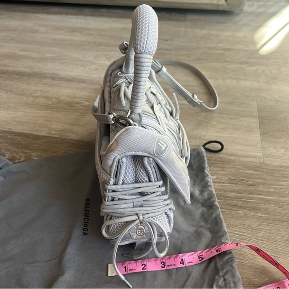 Like New! W/Tags! Balenciaga Sneakerhead silver top handle bag - Picture 11 of 15